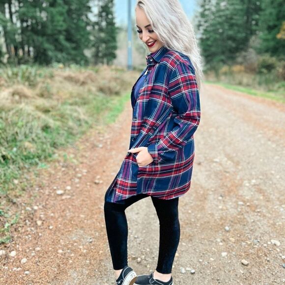 LuLaRoe Women’s Large Brown Abigail Button-Down Long Sleeve Flannel Gorpcore - Picture 16 of 16